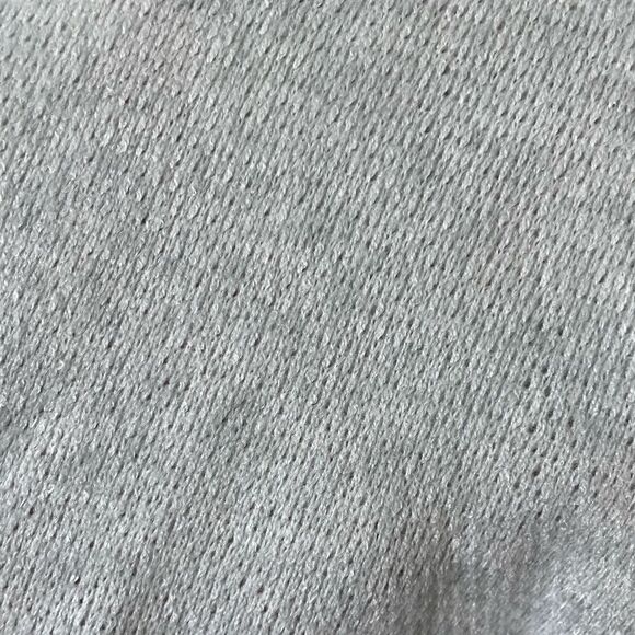 Lulus Short Sleeve Sweater Top Gray Boxy True Story Light Blue V-Neck size Small - Picture 8 of 11